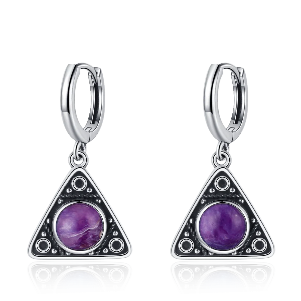 Elegant Kyanite Silver Drop Earrings