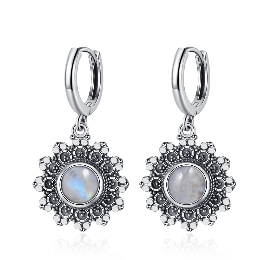 Elegant Kyanite Silver Drop Earrings