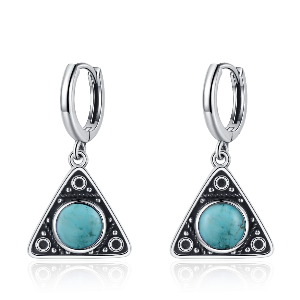 Elegant Kyanite Silver Drop Earrings