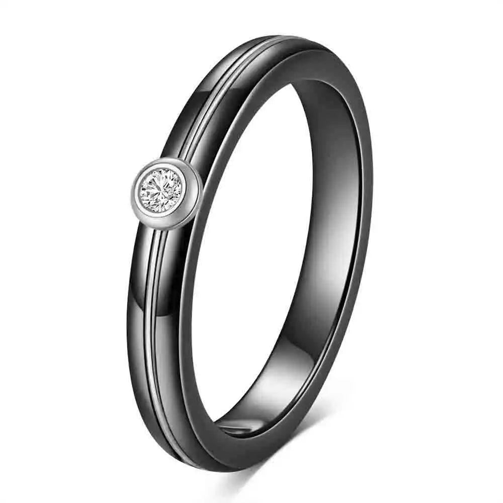 4MM Gold Tone Ceramic Ring