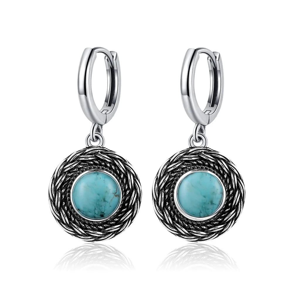 Elegant Kyanite Silver Drop Earrings