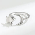 Elegant Sunflower Spinner Ring in Stainless Steel
