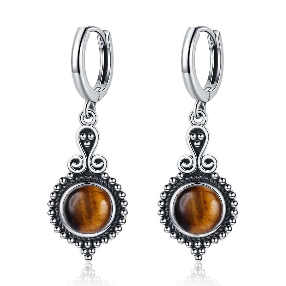 Elegant Kyanite Silver Drop Earrings