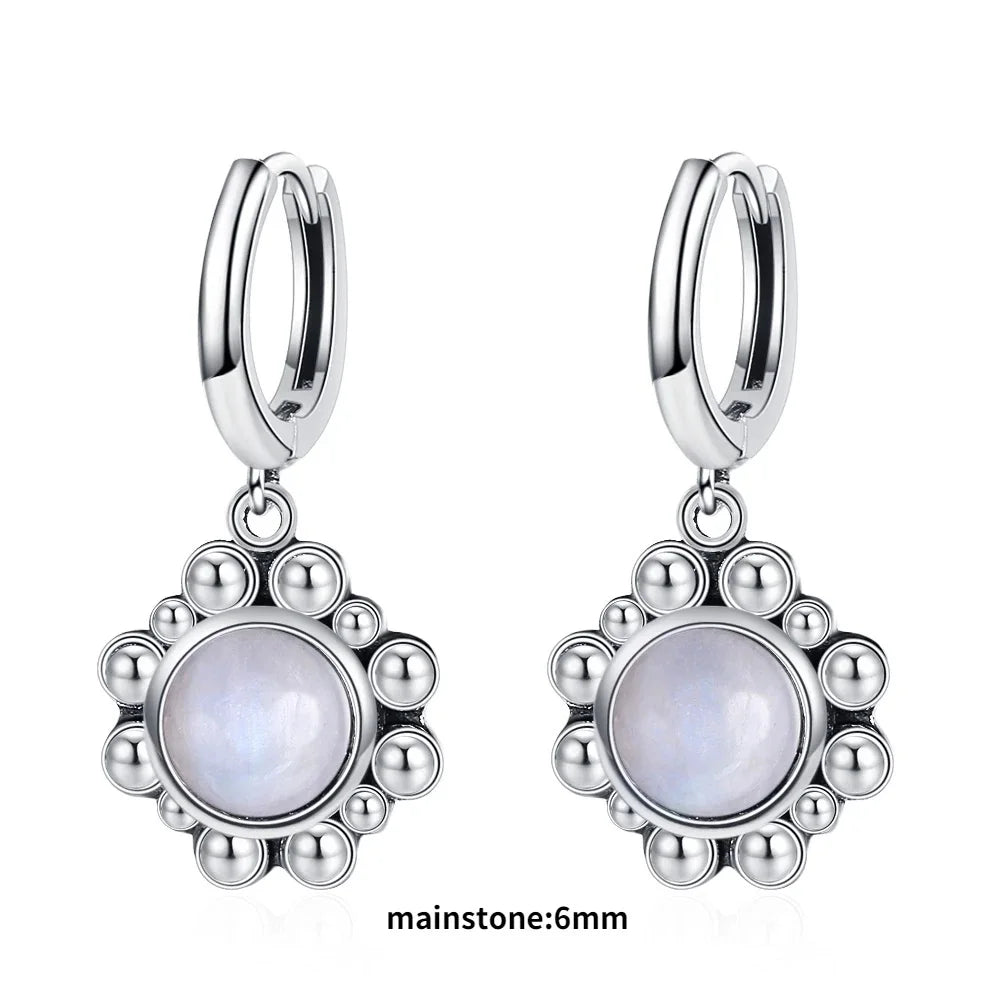 Elegant Kyanite Silver Drop Earrings