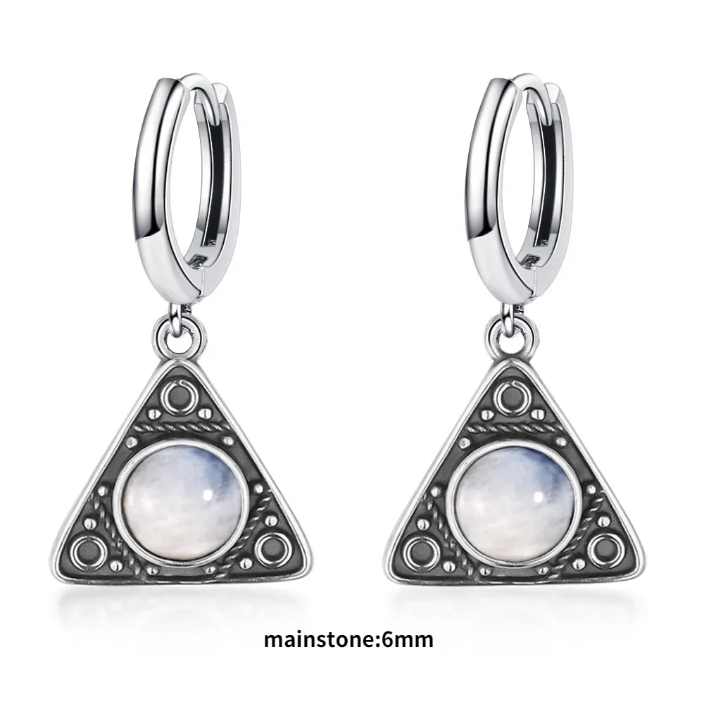 Elegant Kyanite Silver Drop Earrings