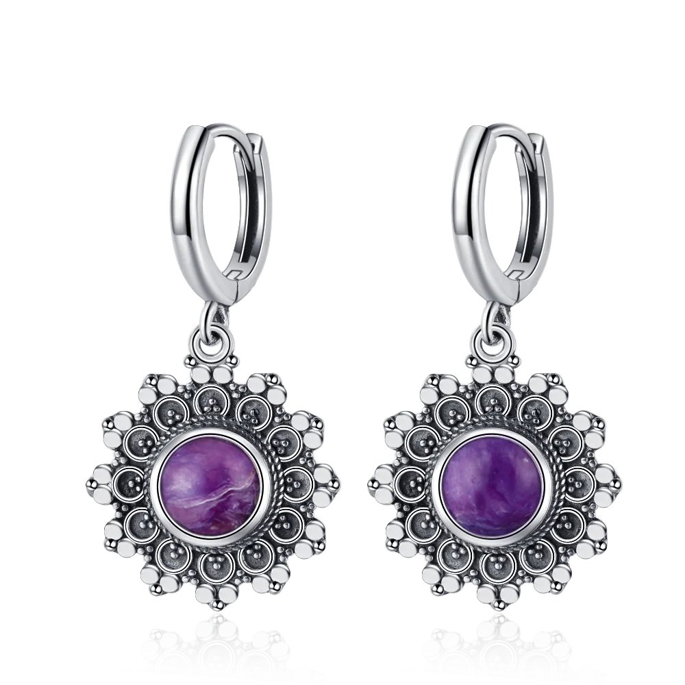 Elegant Kyanite Silver Drop Earrings