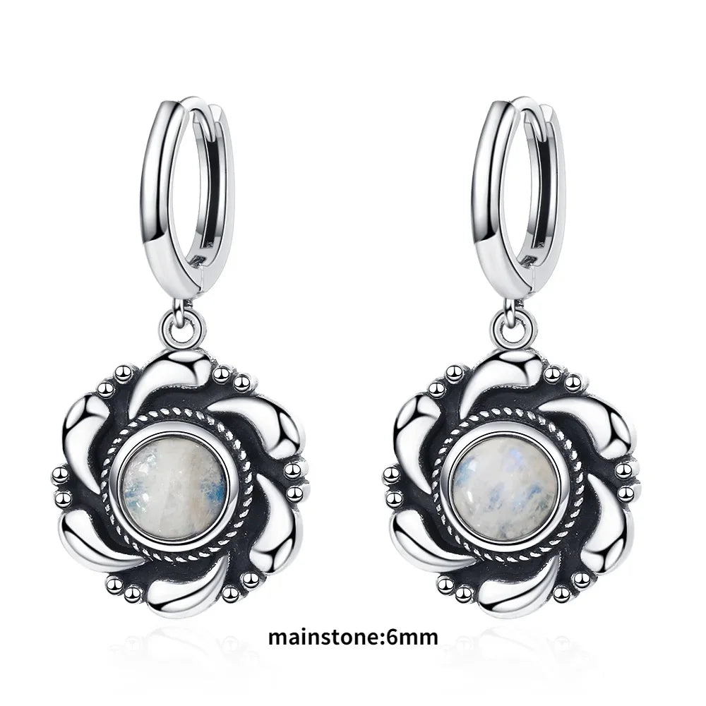 Elegant Kyanite Silver Drop Earrings