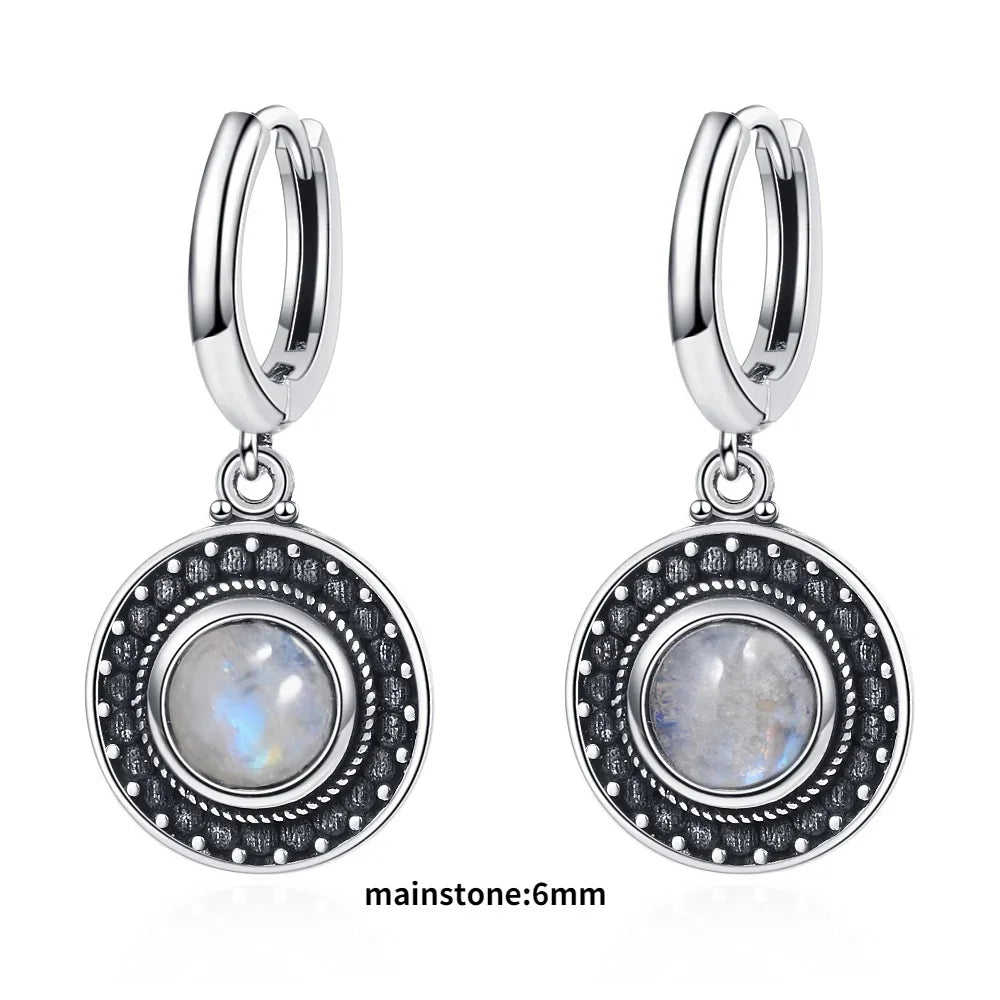 Elegant Kyanite Silver Drop Earrings