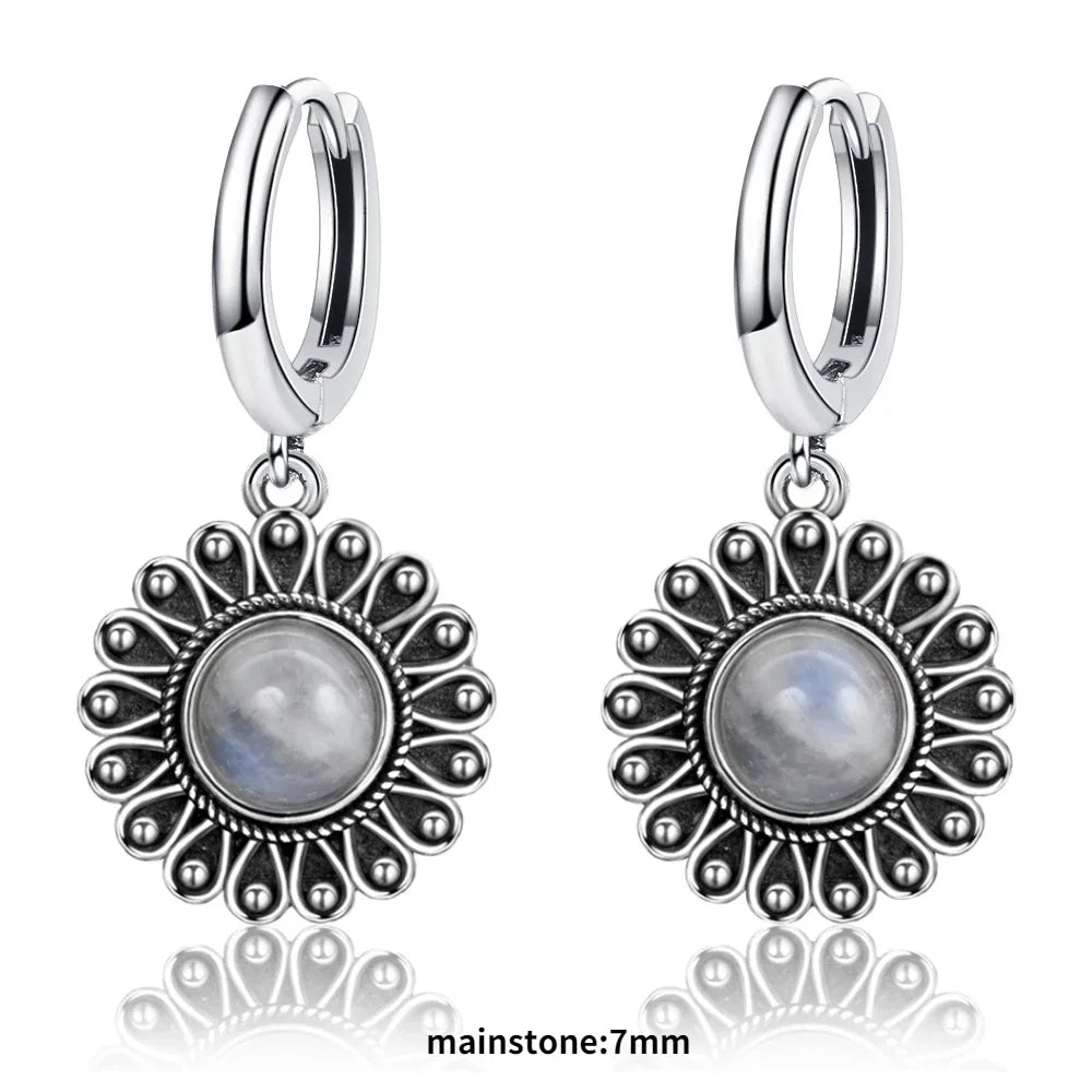 Elegant Kyanite Silver Drop Earrings