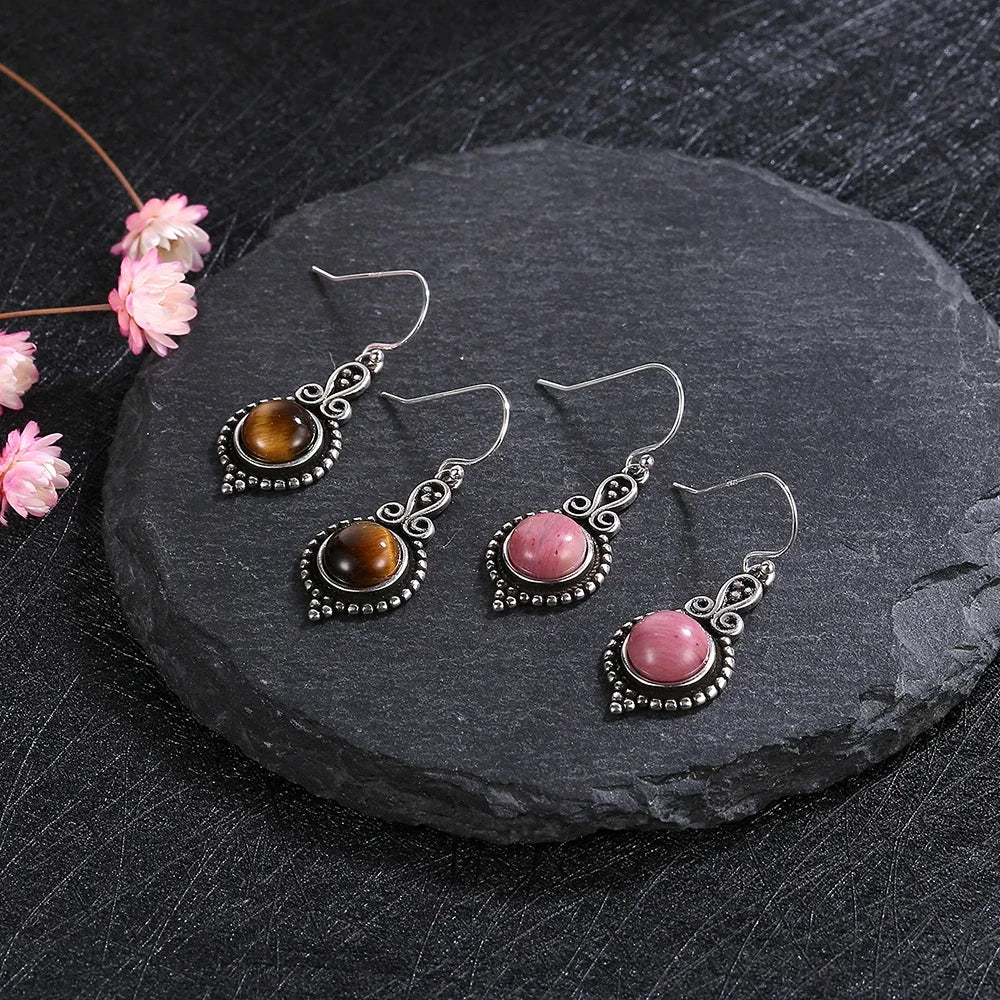 Elegant Kyanite Silver Drop Earrings