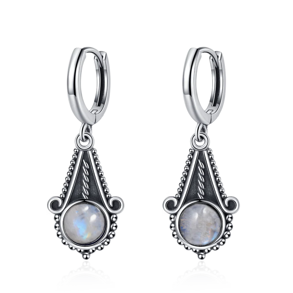 Elegant Kyanite Silver Drop Earrings