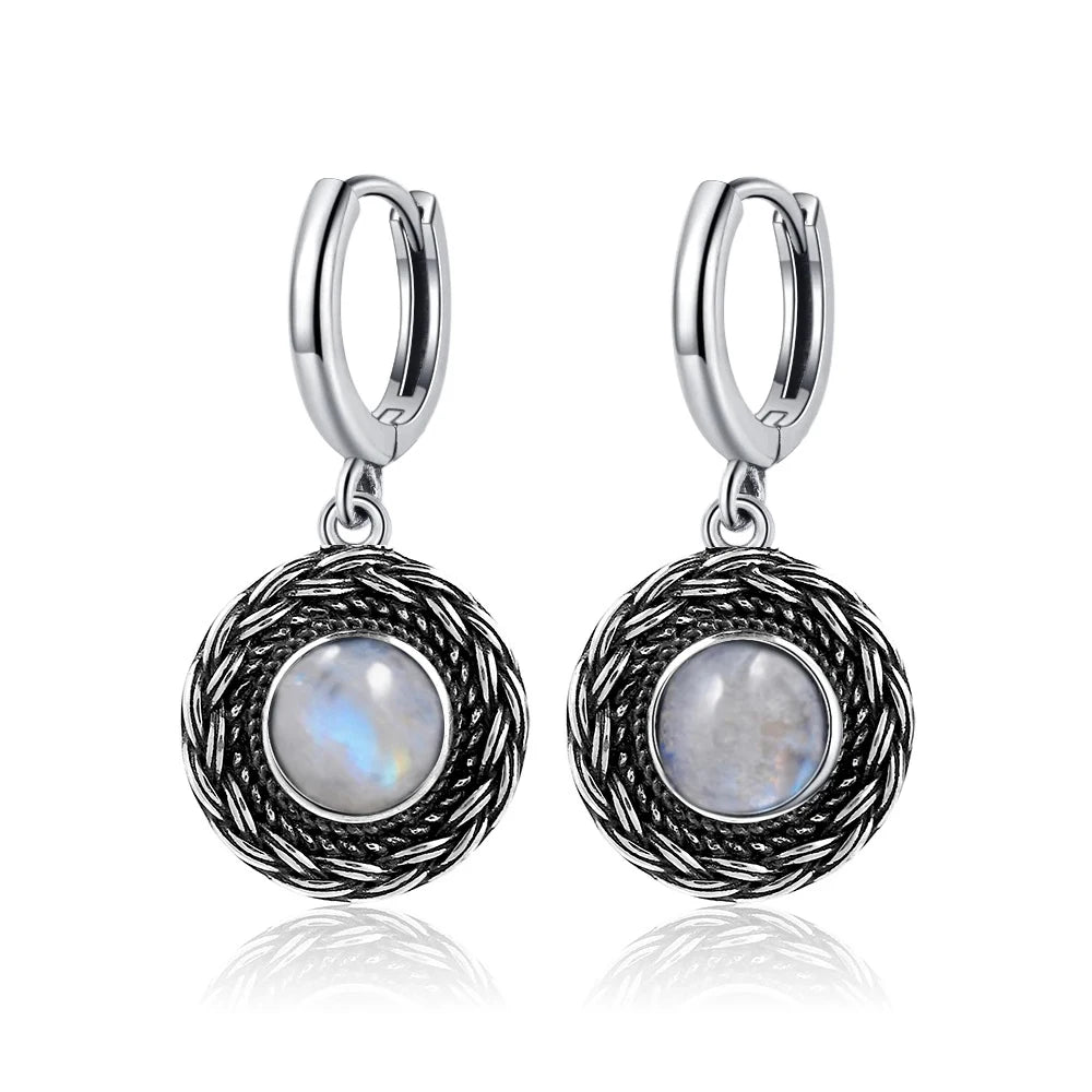 Elegant Kyanite Silver Drop Earrings