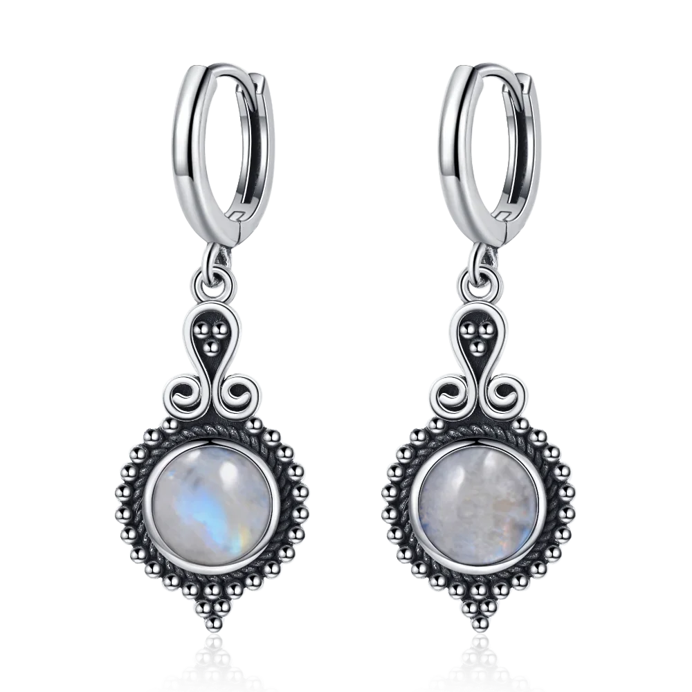 Elegant Kyanite Silver Drop Earrings