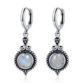 Elegant Kyanite Silver Drop Earrings