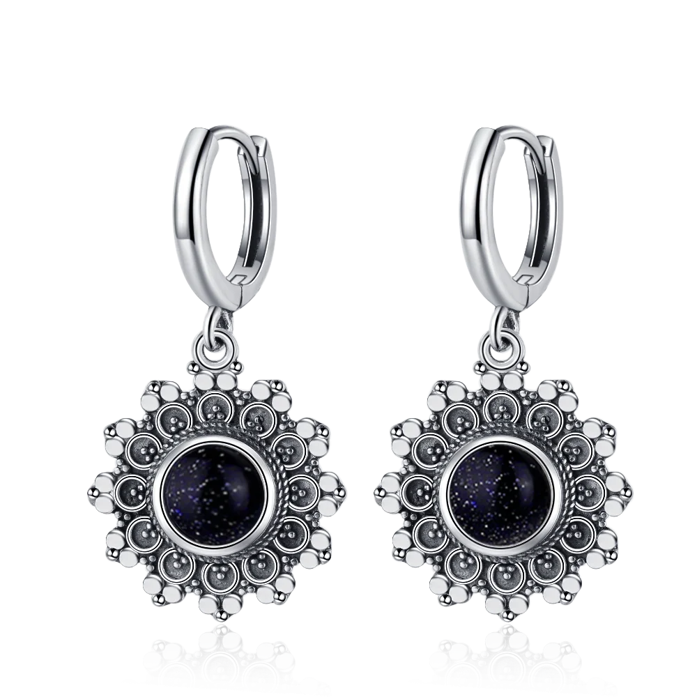 Elegant Kyanite Silver Drop Earrings