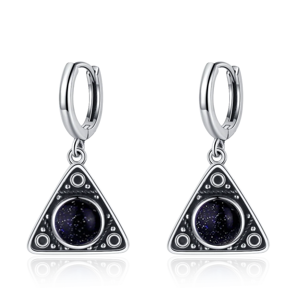 Elegant Kyanite Silver Drop Earrings